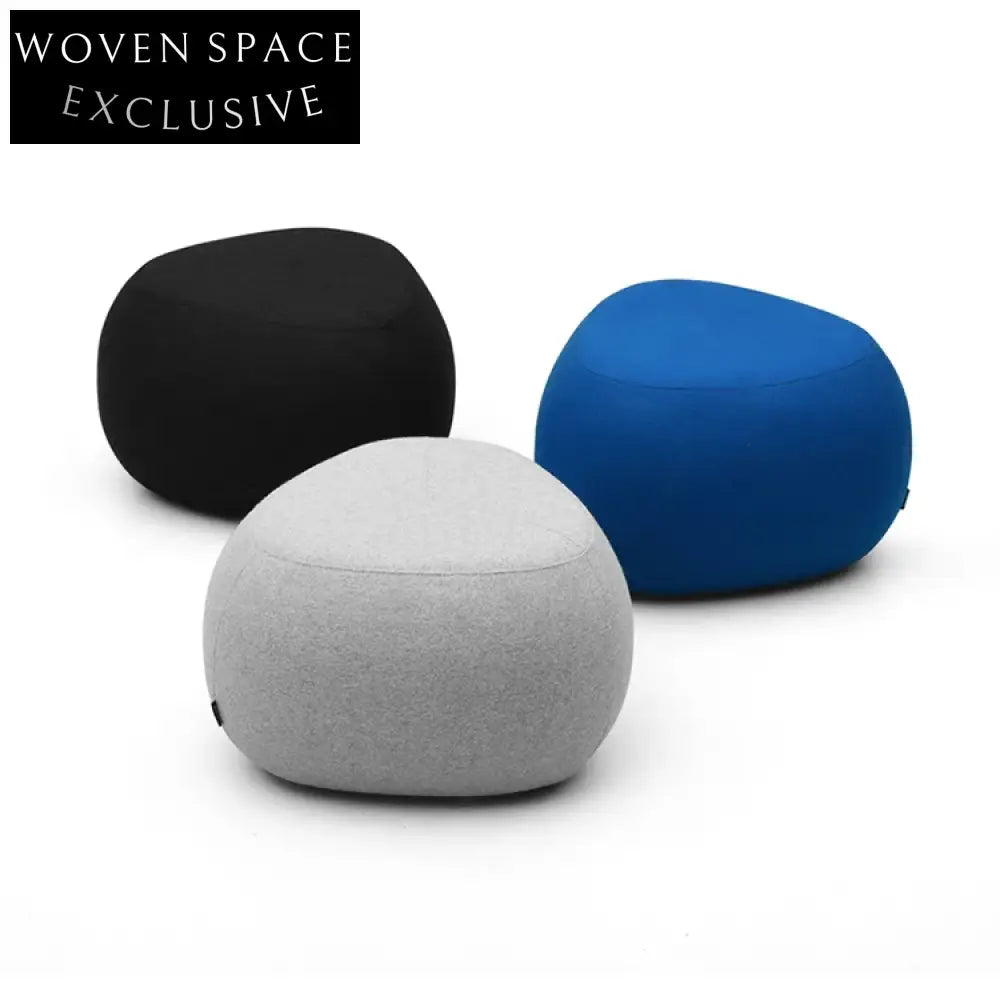 Versatile Modern Fabric Floor Ottoman Stool Pouf for Living Room Seating
