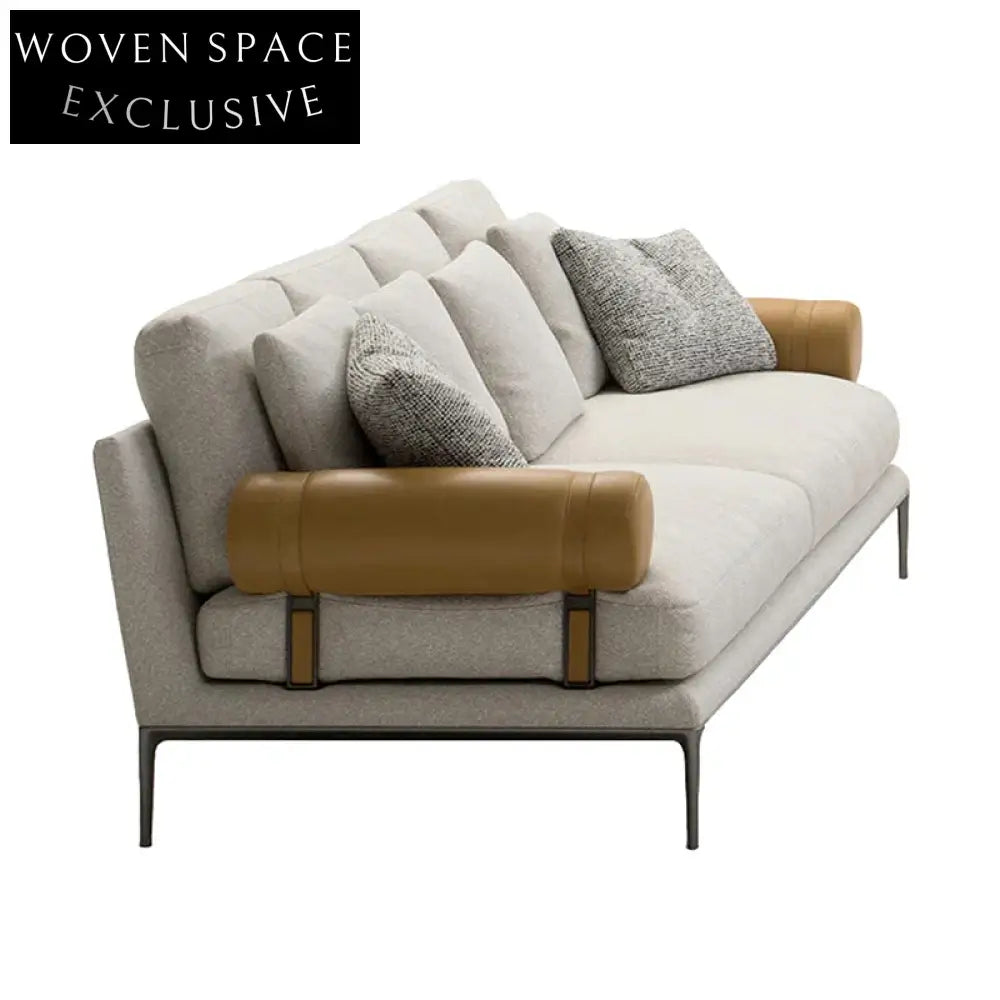 Versatile Modern Italian Luxury Leather Modular Living Room Sectional Sofa