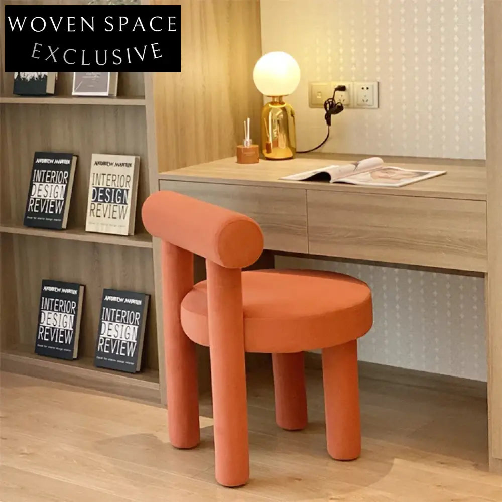 Versatile Modern Velvet Dining Chair with Backrest for Home or Cafe