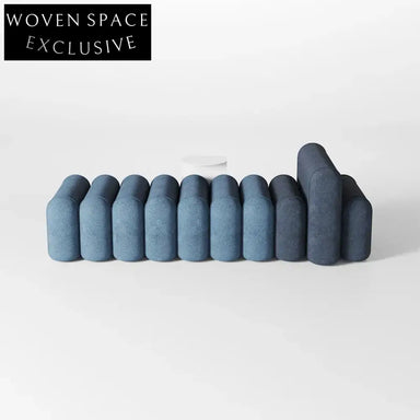 Versatile Nordic Fabric Upholstered Ottoman Bench - Modern Living Room Seating