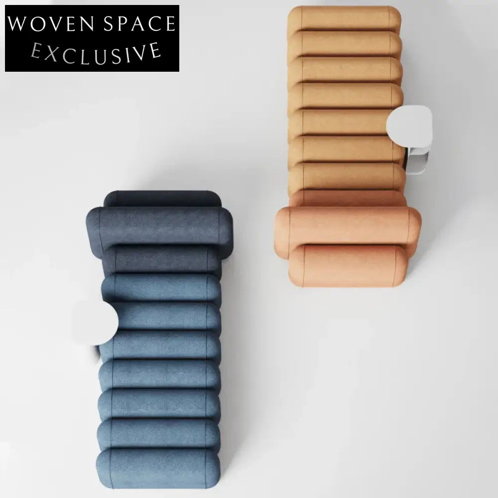 Versatile Nordic Fabric Upholstered Ottoman Bench - Modern Living Room Seating