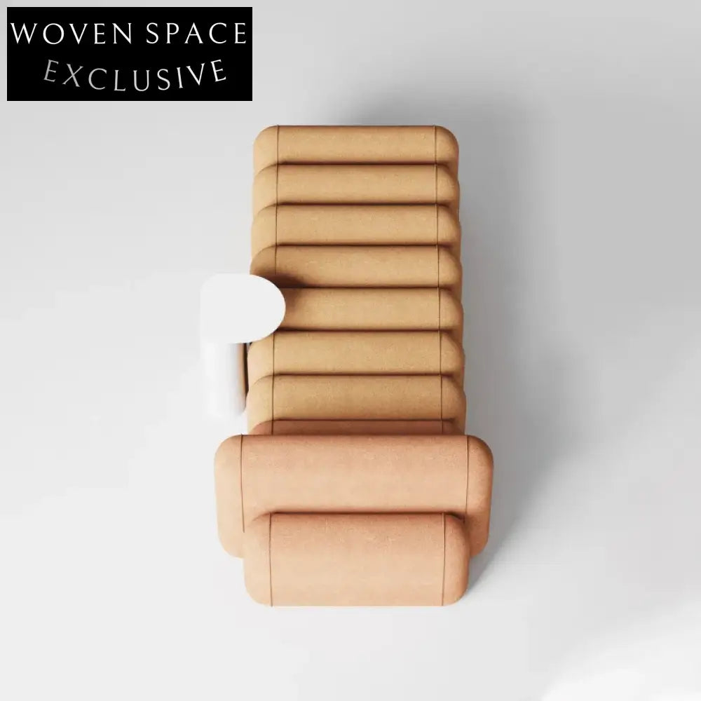 Versatile Nordic Fabric Upholstered Ottoman Bench - Modern Living Room Seating