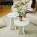 Versatile Nordic Metal Round Side End Table for Modern Living Rooms