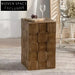 Versatile Solid Fir Wood Storage Side Table for Living Room Home Decor