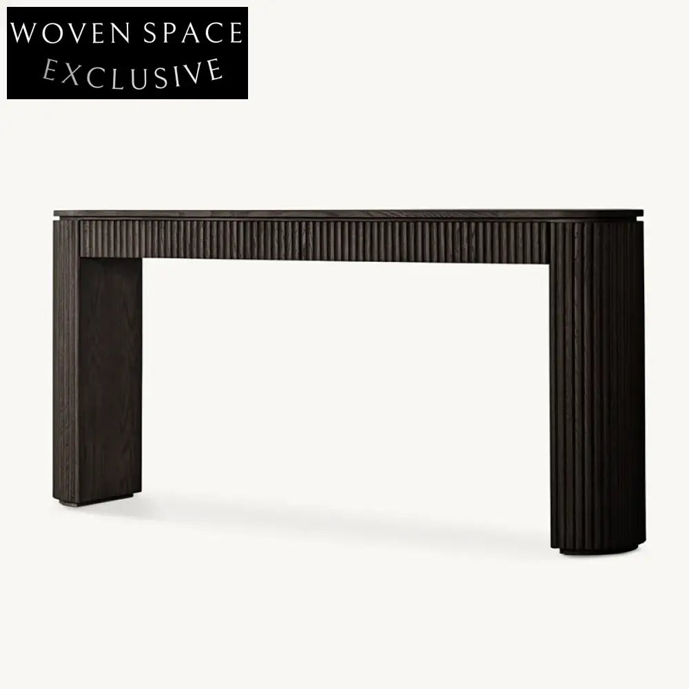 Versatile Solid Oak Wood Makeup Vanity Console, TV Unit Table