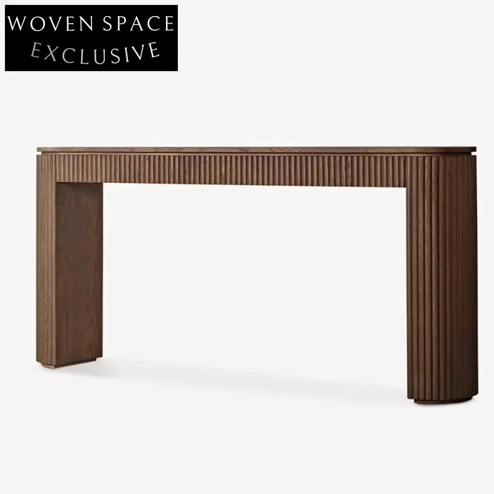 Versatile Solid Oak Wood Makeup Vanity Console, TV Unit Table