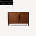 Versatile Solid Wood Storage Cabinet TV Unit 4-Door Dining Room Console