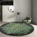 Vibrant Geometric Color Block Round Area Rug, Modern Polyester Floor Carpet