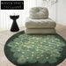 Vibrant Geometric Color Block Round Area Rug, Modern Polyester Floor Carpet