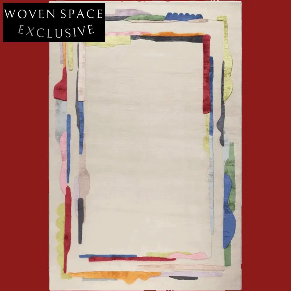 Vibrant Geometric Polyester Area Rug for Modern Home Decor and Style