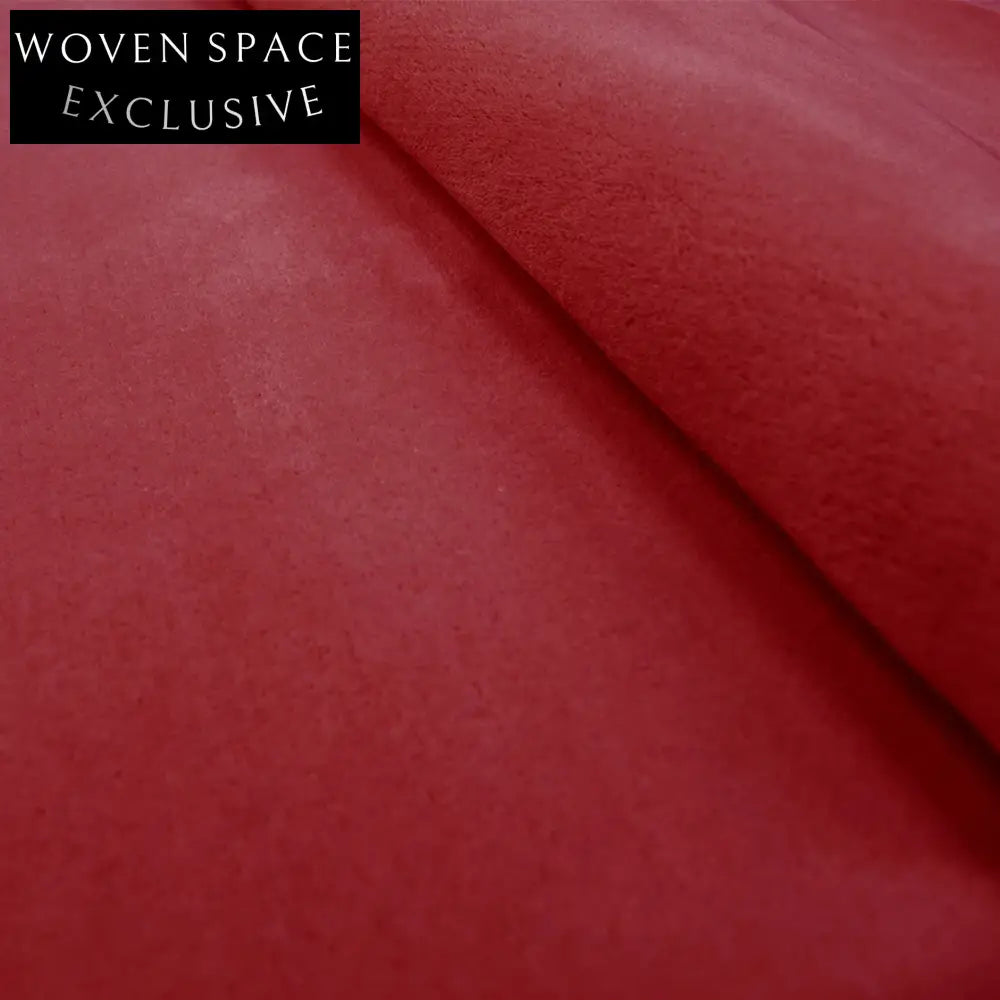 Vibrant Hand-Woven Red Polyester Area Rug for Living Room & Bedroom