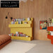 Vibrant Kids Corner Plywood Bookshelf with Multi-functional Storage for Playroom
