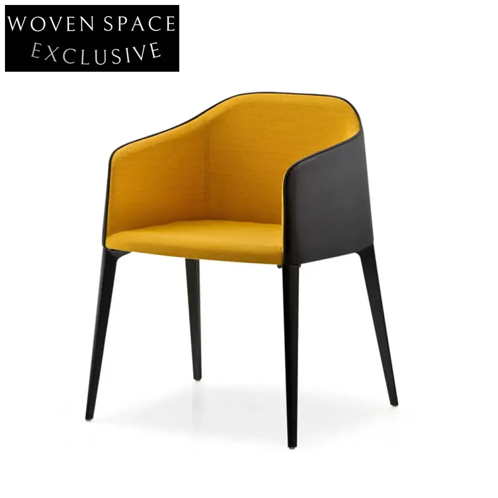 Vibrant Laja Upholstered Velvet Dining Chair with Modern Metal Legs