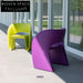 Vibrant Modern Plastic Outdoor Dining Armchair for Patio Garden Cafe Restaurant