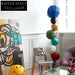 Vibrant Nordic Fiberglass Sphere Sculpture | Contemporary Living Room Decor