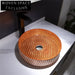 Vibrant Orange Diamond Tempered Glass Vessel Sink for Modern Bathrooms