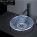 Vibrant Round Tempered Glass Vessel Sink for Modern Bathroom Countertop
