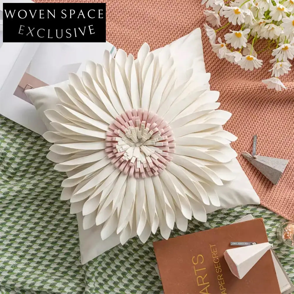 Vibrant Sunflower Floral Decorative Cushion Pillow for Living Room Decor