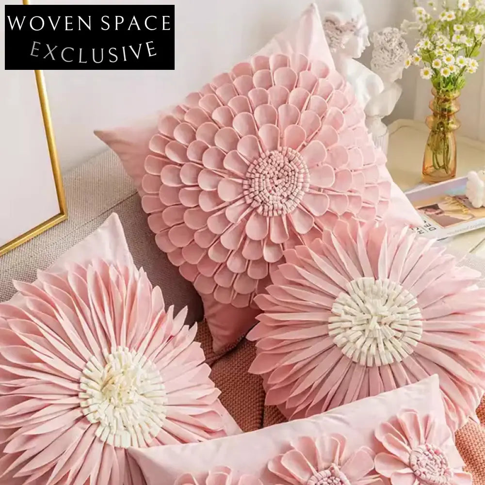 Vibrant Sunflower Floral Decorative Cushion Pillow for Living Room Decor