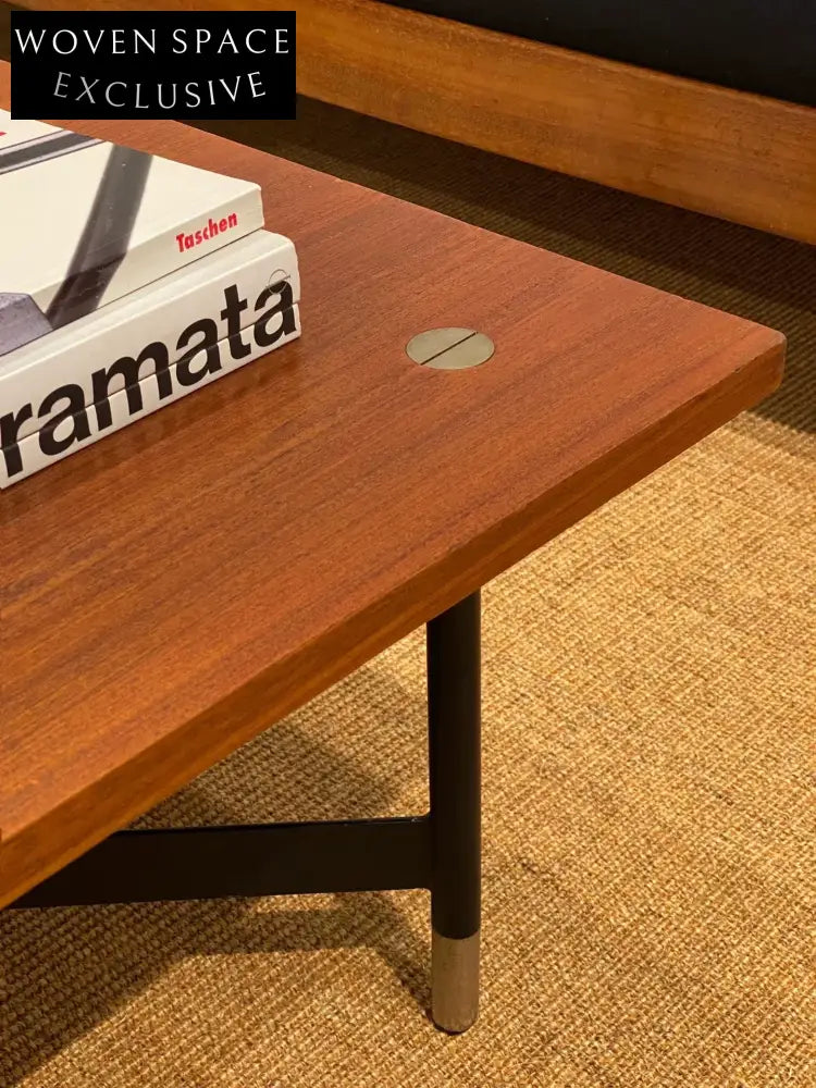 Vintage 1960s Italian Rossi di Albizzate Square Coffee Table Mid-Century