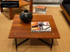 Vintage 1960s Italian Rossi di Albizzate Square Coffee Table Mid-Century