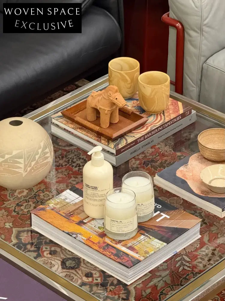 Vintage 1970s Italian Art Deco Brass Glass Coffee Table