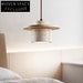 Vintage Cream Style Marble Travertine Smart Home Bedside Night Light Pendant