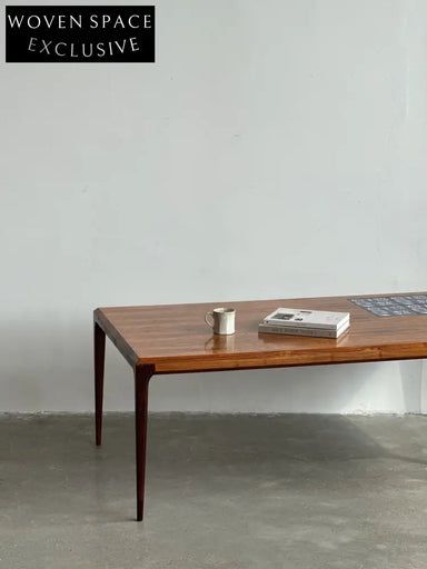 Vintage Danish Classic Designer Rosewood Tile Collage Coffee Table by Johannes Andersen