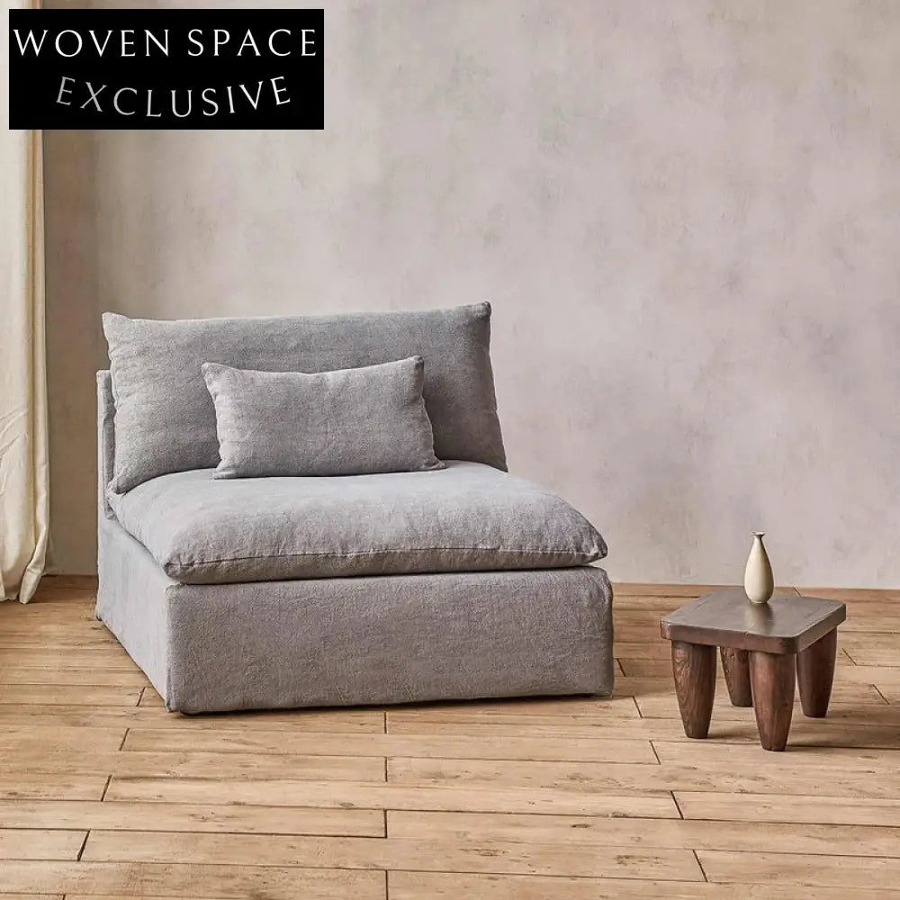 Vintage Deep Seat Feather Down Sectional Living Room Sofa