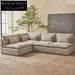 Vintage Deep Seat Feather Down Sectional Living Room Sofa