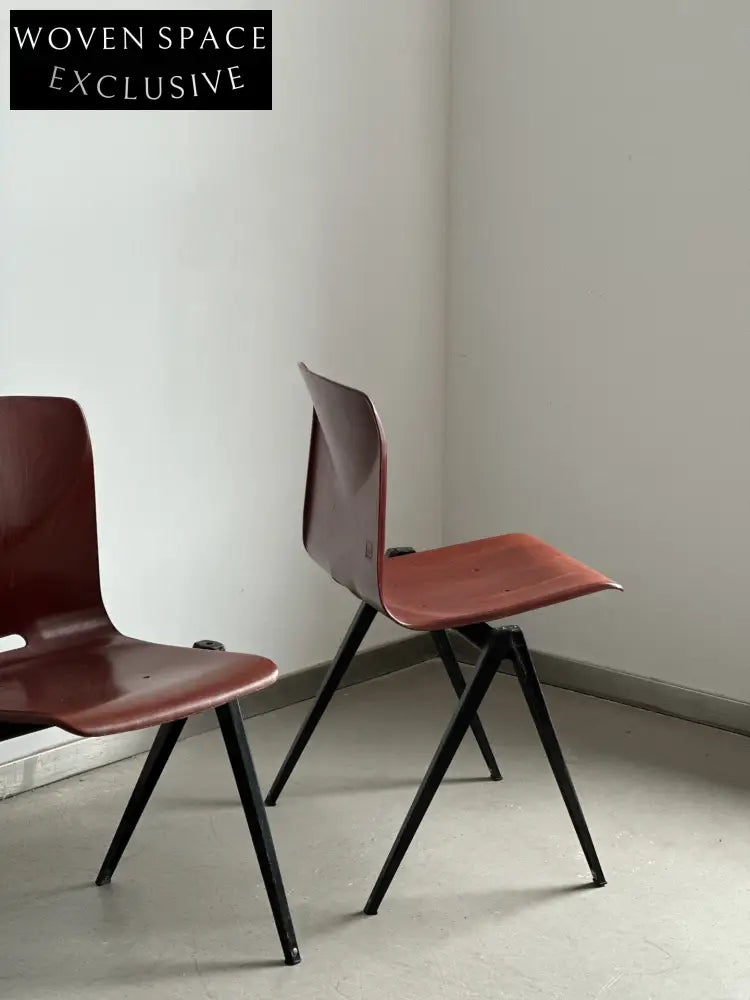 Vintage Dutch Classic Student Chair by Galvanitas S22