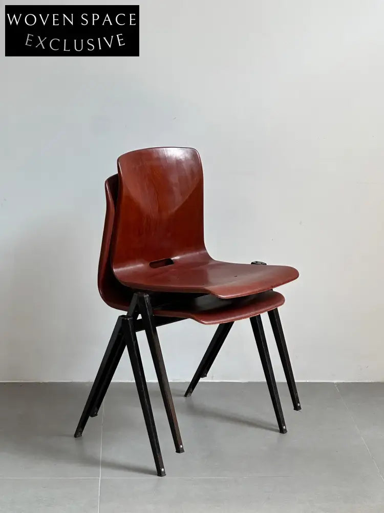 Vintage Dutch Classic Student Chair by Galvanitas S22