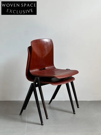 Vintage Dutch Classic Student Chair by Galvanitas S22