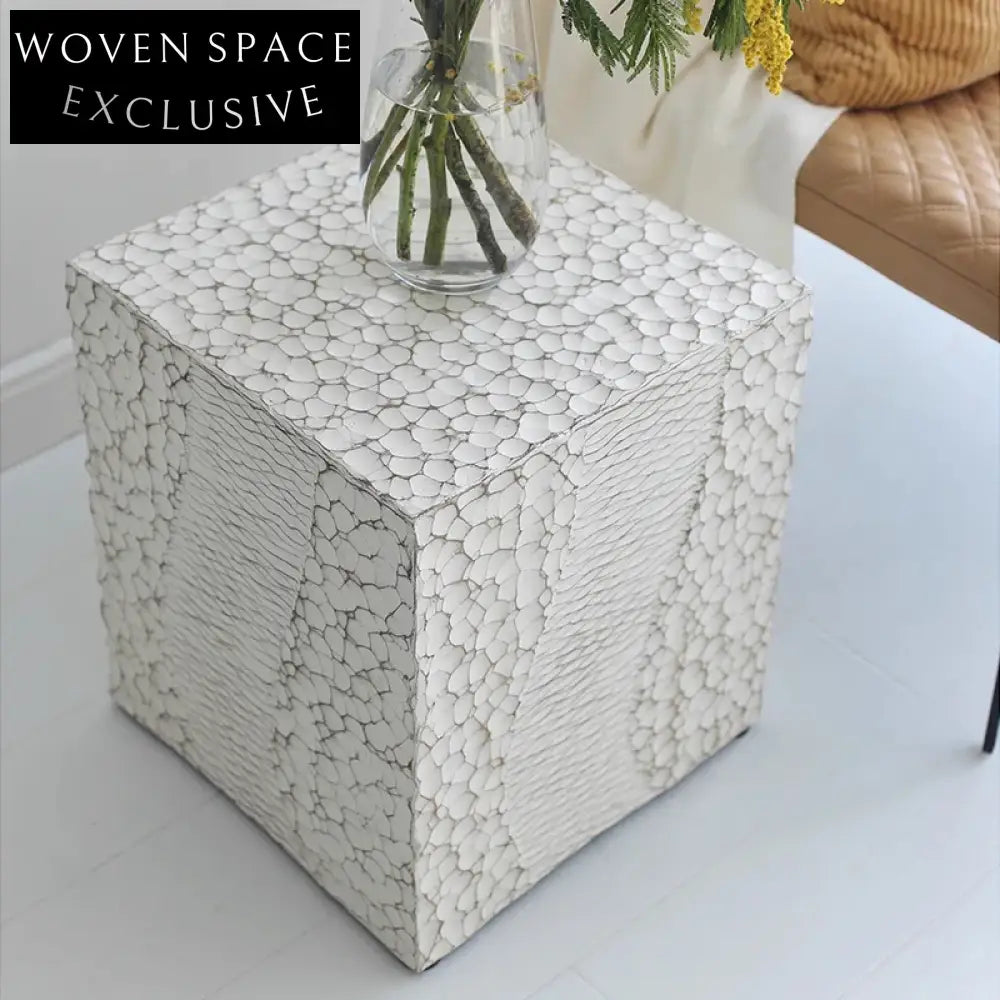 Vintage Faux Wood Modern Living Room Accent Side Coffee Table