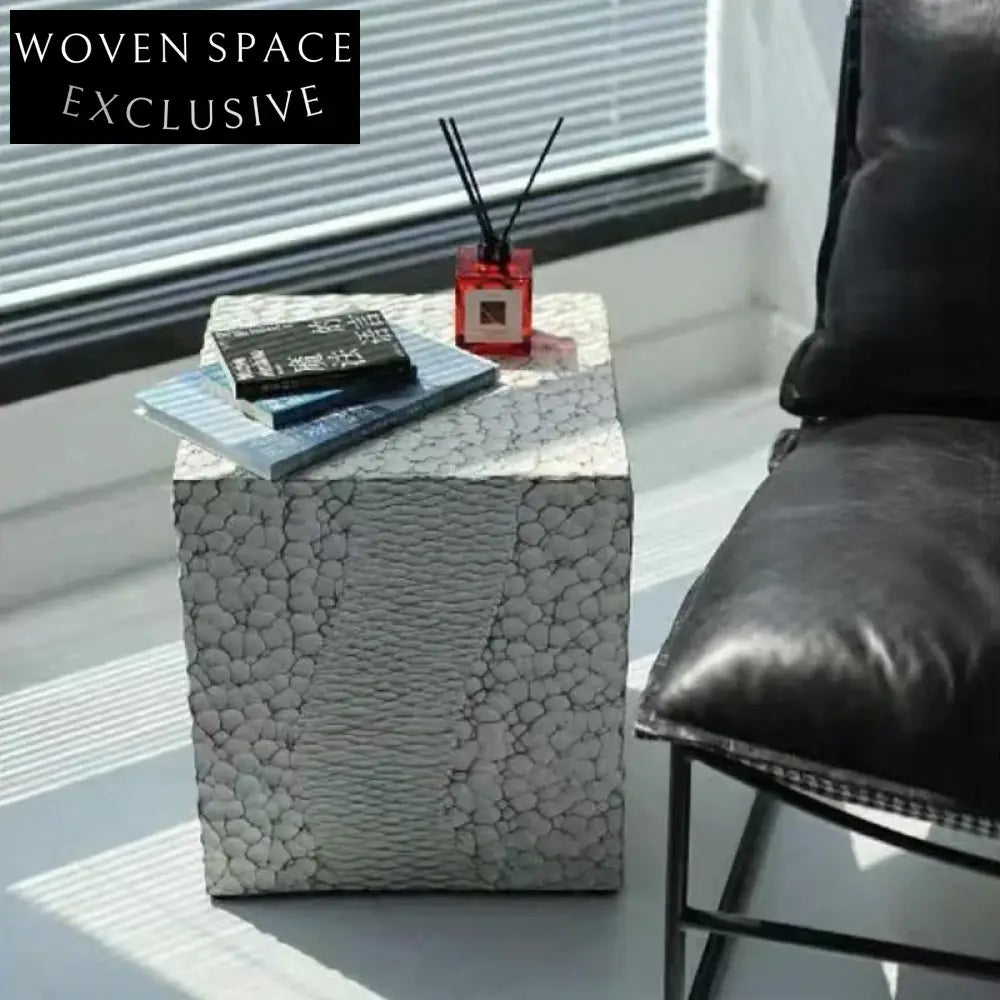 Vintage Faux Wood Modern Living Room Accent Side Coffee Table