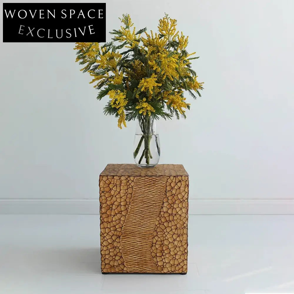 Vintage Faux Wood Modern Living Room Accent Side Coffee Table