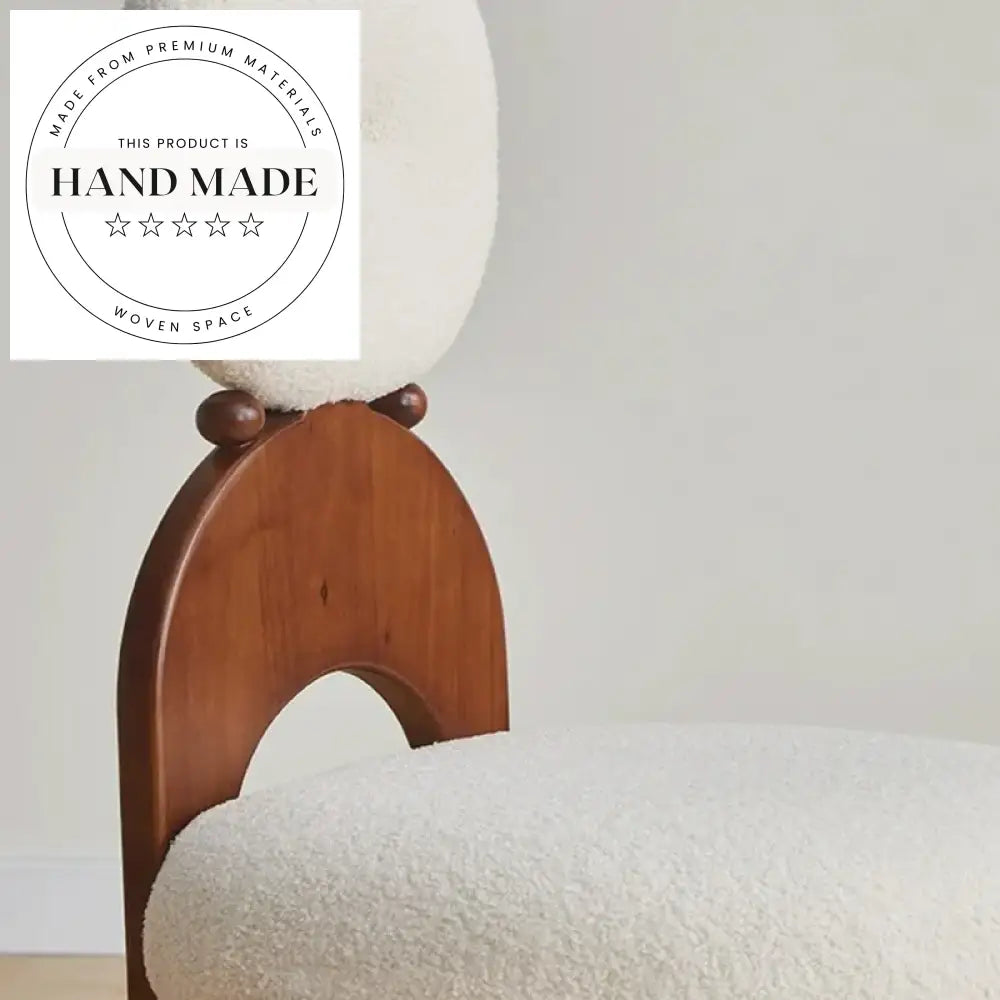 Vintage High Back Fabric Solid Wood Modern Dining Chair