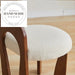 Vintage High Back Fabric Solid Wood Modern Dining Chair
