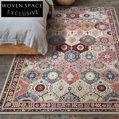 Vintage Persian Ethnic Washable Anti-Slip Design Area Rug