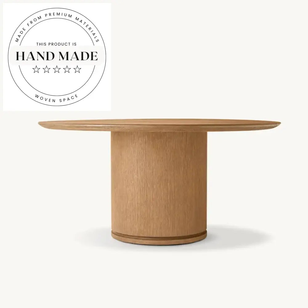 Vintage Round Oak Wood 6 Seater Extendable American Country Dining Table