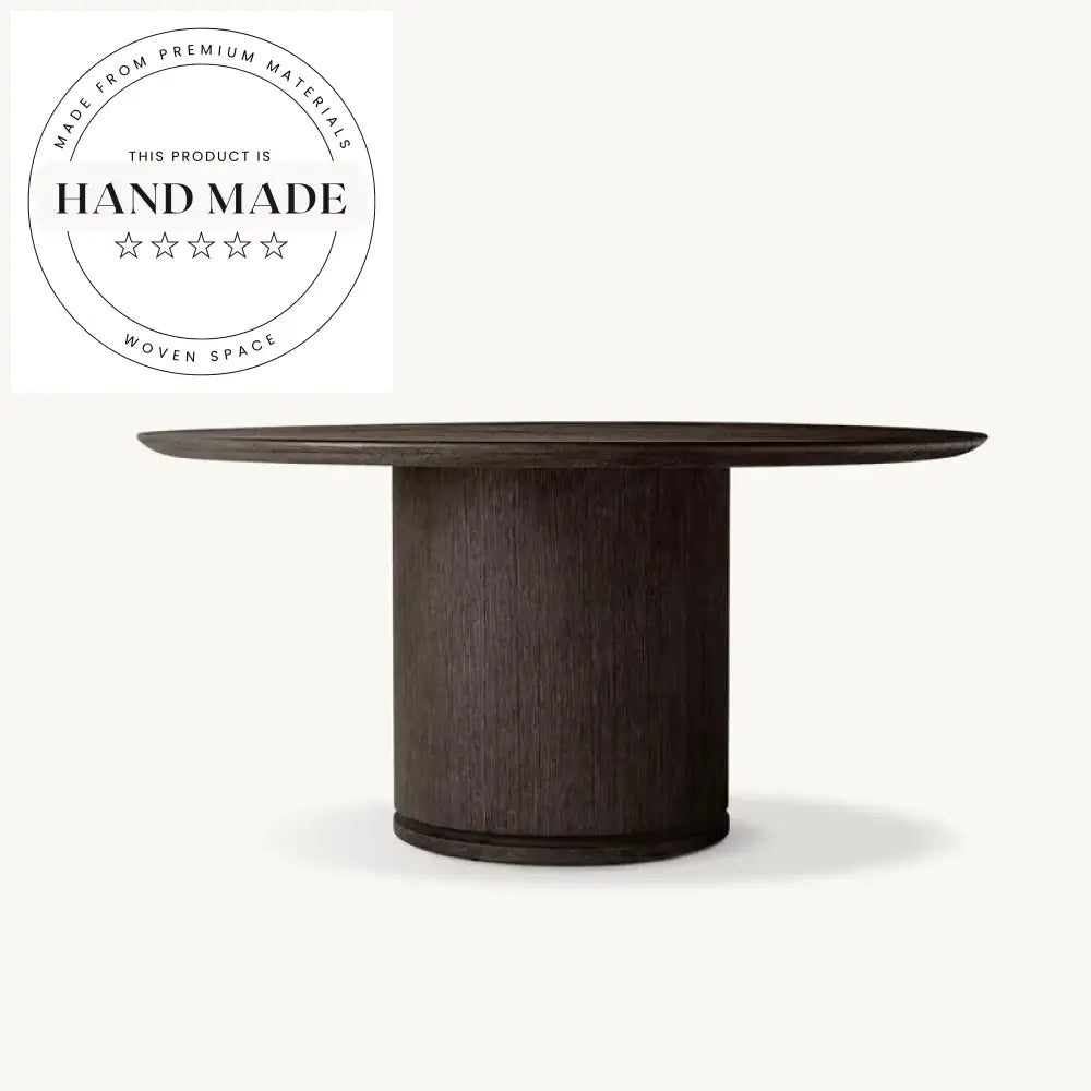 Vintage Round Oak Wood 6 Seater Extendable American Country Dining Table