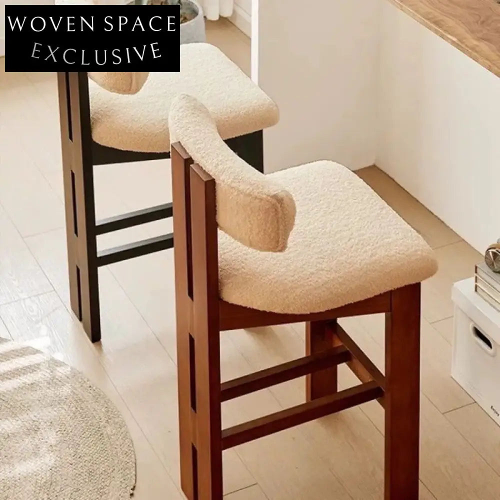 Vintage solid wood dining chair French