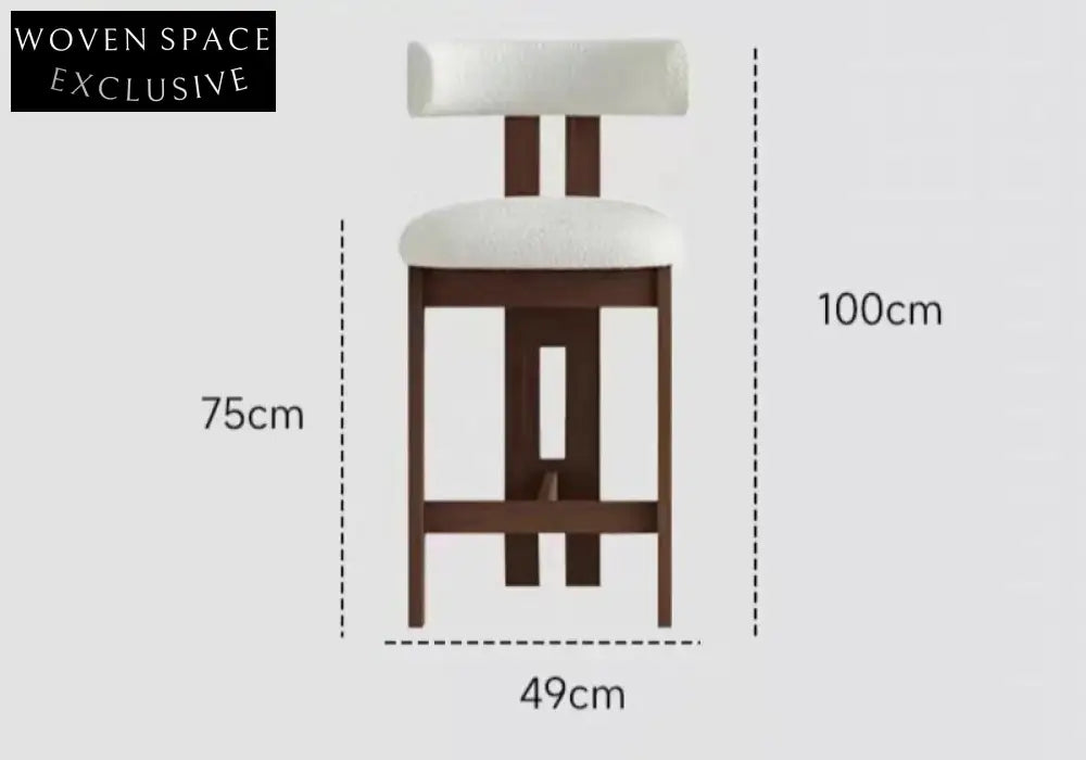 Vintage solid wood dining chair French