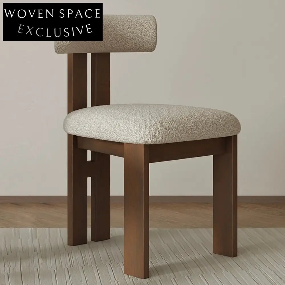 Vintage solid wood dining chair French