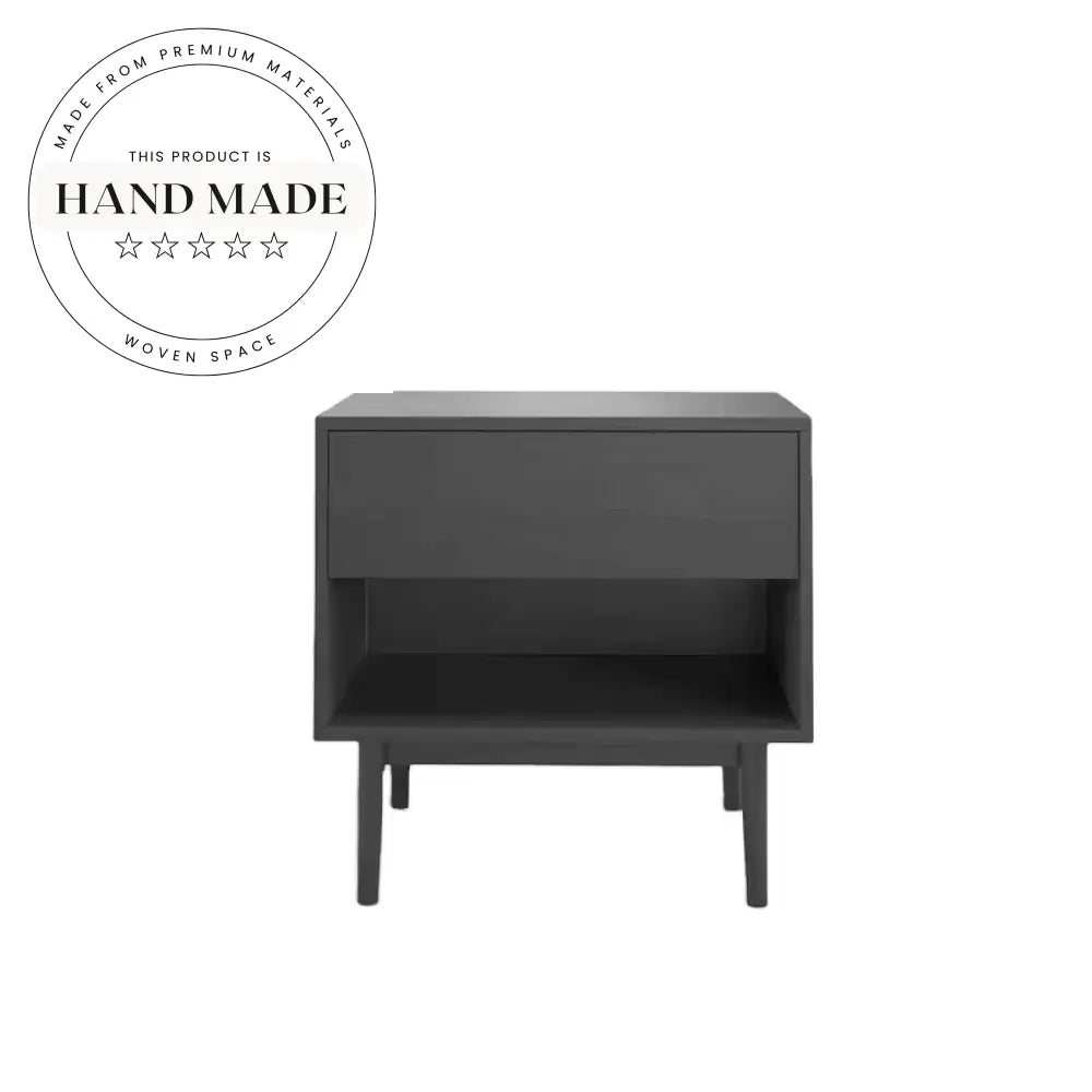 Vintage Solid Wood Single Drawer Storage Nightstand Bedside Table
