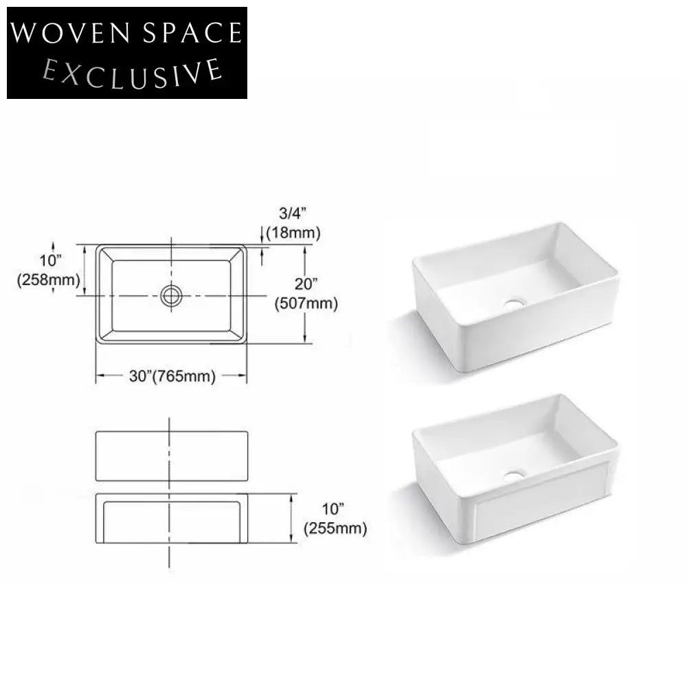 Viole Ceramic Kitchen Sink Set