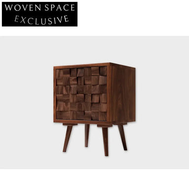 Wabi Sabi Ancient Elm Wood Bedside Table Nightstand