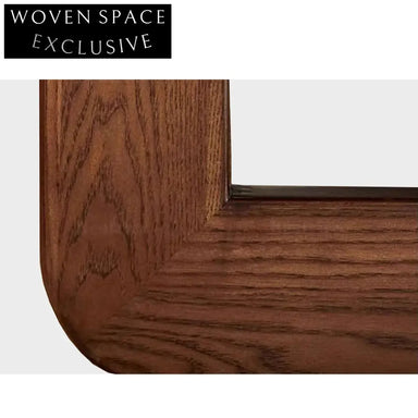 Wabi Sabi Ash Wood Upholstered Elegant Leisure Dining Chair