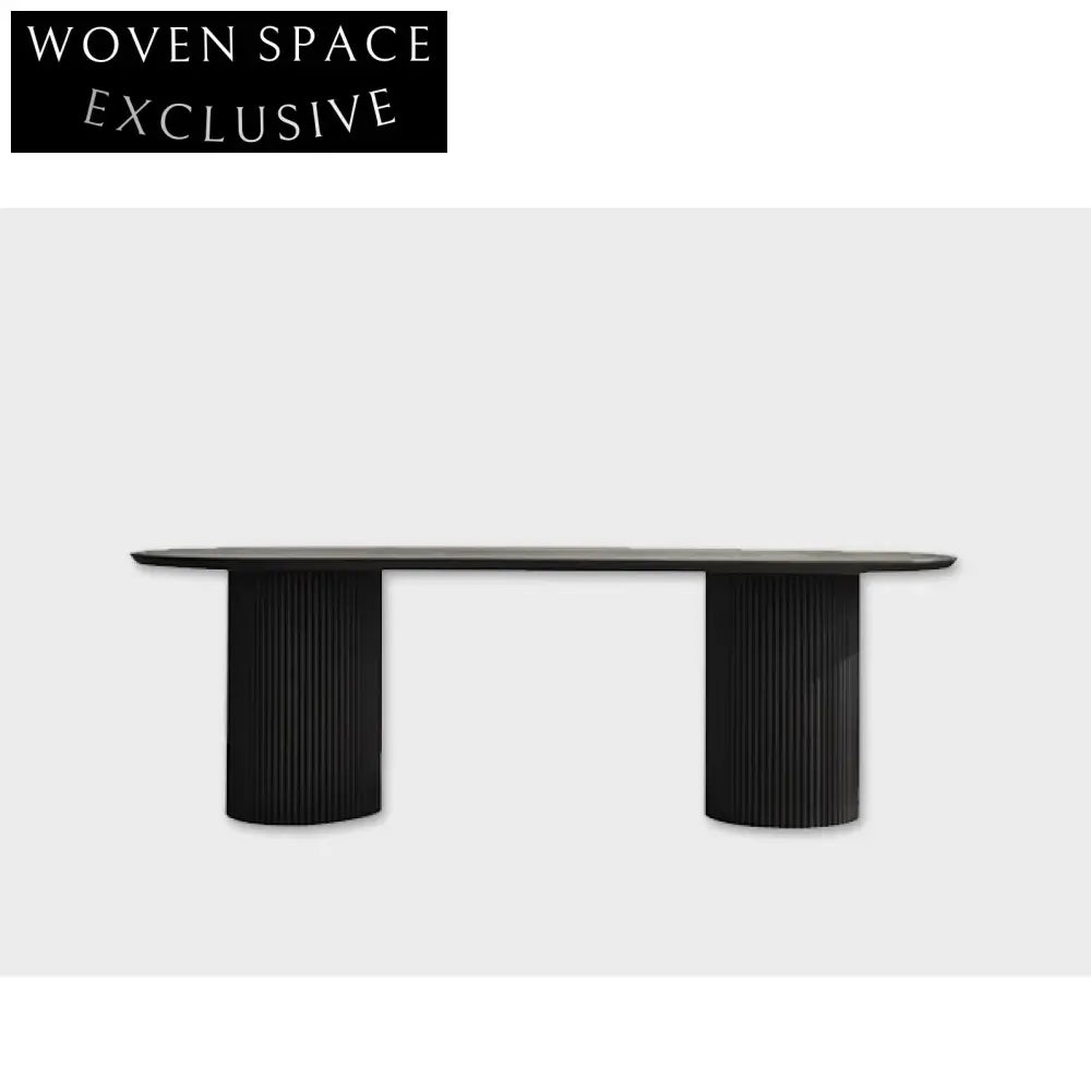 Wabi-Sabi French Style Solid Wood Waterproof Handmade Dining Table