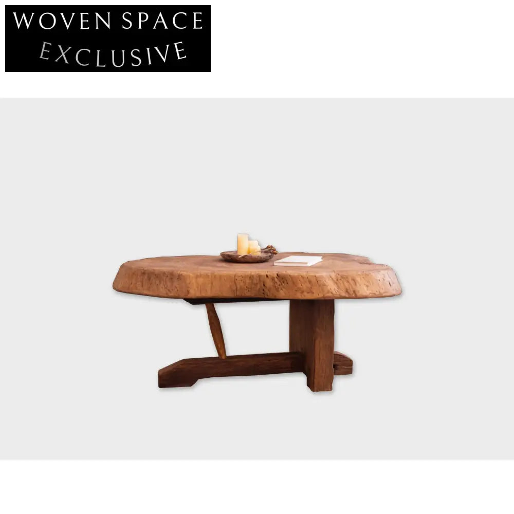 Wabi Sabi Handcrafted Solid Wood Organic Edge Coffee Table